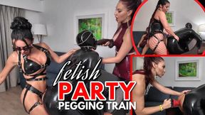 Fetish Party Pegging Train | Evilwoman, Neena De Ville, Becca Alexa, Egyptian Royalty, Huntress Lynx, TsSlayer
