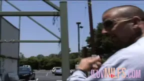 Big-dicked man makes love to two busty blondes