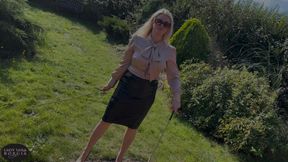 Outdoor Caning!  Let Your Screams be Carried on the Wind!