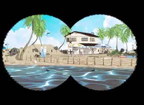 Secret beach sex with seductive moans in 3D animation
