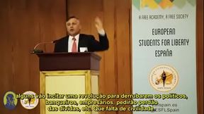Jesus Huerta de Soto n&atilde_o perdoa e acaba com liberais no palco do Students for Liberty