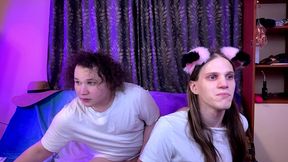 came to step bro and fucks femboy hard after cum