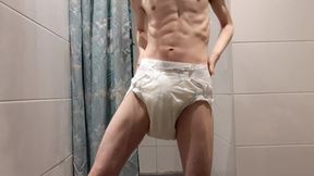 Abdl Twink Showing off His Thick Diaper