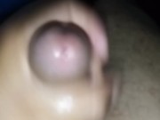 Masturbando Pene 18cm con lubricante