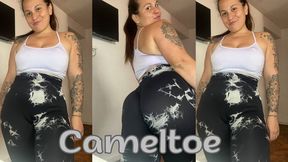 Cameltoe in batik leggings