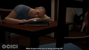 Japanese MILF cheats on husband with 3D sex from behind