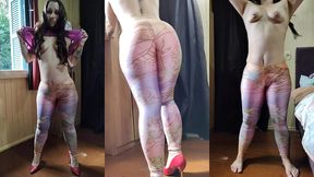 curious goddess - hot brunette with a big ass and small tits, loose and tall, taking off her clothes