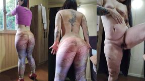 curious goddess - hot brunette with a big ass and small tits, loose and tall, taking off her clothes