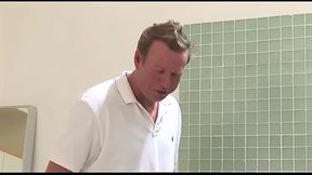 Adrianna Nicole Gets Down On Her Knees In The Shower For A Hot Dp Threesome