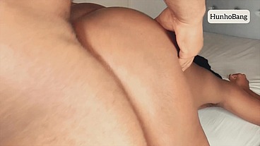 Home Alone With My Ebony pussy Stepsister, And things got juicy