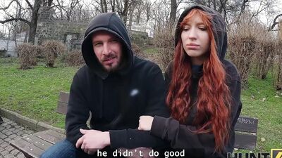 HUNT4K. Amateur sex adventure with big-titted stranger