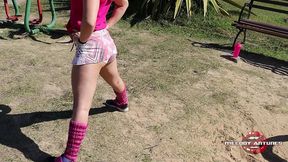 loirinha vai se exercitar no parque da prefeitura, se empolga e o clima esquenta!