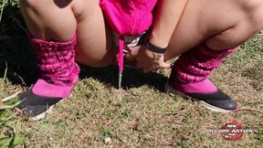 loirinha vai se exercitar no parque da prefeitura, se empolga e o clima esquenta!