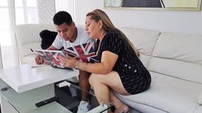 I Help My Stepson with His Homework, but His Dick Distracts Me