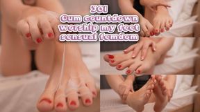 JOI Cum Countdown and Worship My Soles! Foot Fetish 4k