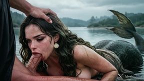 a hot mermaid seduced me whilst i was fishing...she gave me a blowjob and let me fuck her in every hole!! [ai]