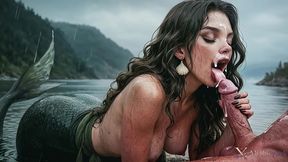 a hot mermaid seduced me whilst i was fishing...she gave me a blowjob and let me fuck her in every hole!! [ai]