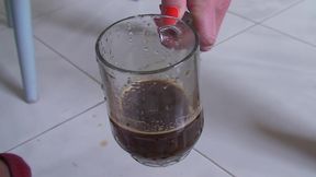 Slave Lets Piss on Him