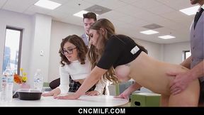 Freeuse Leader Fucks Her Employee to Boost Morale and Get Results Anytime - Cncmilf