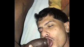 Mamei o neg&atilde_o hetero quando a esposa dele saiu