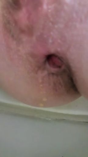 Daddy's cum dripping out of my destroyed asshole