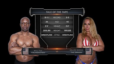 Mellani Monroe vs Will Tile Mixed Wrestling