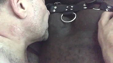 Close up Verbal Interracial Duo Nipplepig Play
