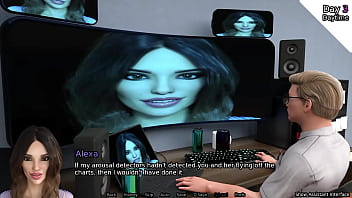 Stepsis Gets Fingered by My Sexbot - Sexbot Animated Porn Gameplay