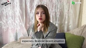 Went to Therapist with Severe Depression – She Said “New Method” & Ended with Cumshot on Her Face