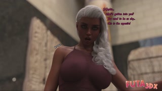 Futa3dX - Hot Brunette Can't Control Herself From Sucking On Her Futa Gf's Big Dick