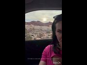 Driving through Valley of Fire