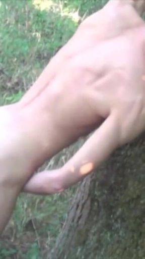 Twink fucked sexy straight boy in cruising forest outdoor