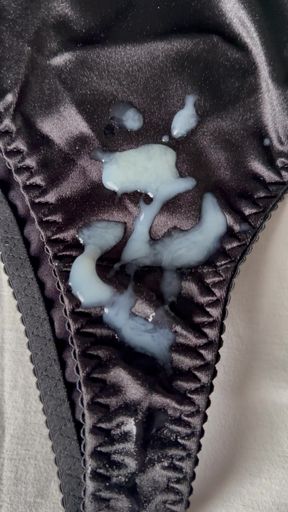 Cum on wife's panties 17