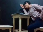 Psicólogo Trunco se consuela en la lectura 1223 por Rabaerre Artista