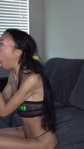 Thrilling moment from &quot;Petite Sexy Bianca Bangs Rough Sex Cums 10 Times &amp; Drinks StepDaddy&#039;s Piss&quot;