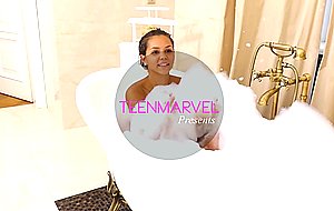 Sexy honey suds haivng fun in the bath hd
