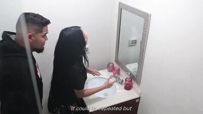 Dad catches his step daughter in the bathroom sniffing around