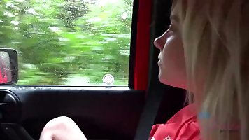 Riley Star is a delightful blonde babe who likes to suck and ride cocks, all night long
