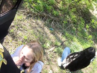 Girlfriend lost at alt-paper-scissors and had to suck fella traveler - EPIC FACIAL - POV