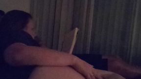 Purple Diamond in booty shorts watching tv with roommate (No Sex)