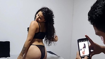 sesion de fotos para mi hermanastra termina en sexo