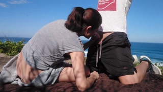 Fucking on the beach
