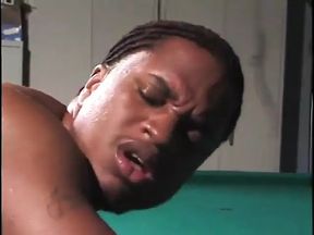 Black guy in room blows dude&#039;s hard black dick and takes it up his ass