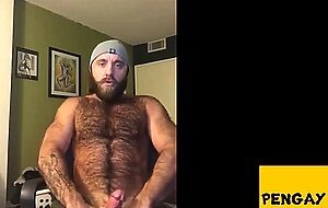 Hairy Lumberjack Shows Off his Cock ( No Cum )