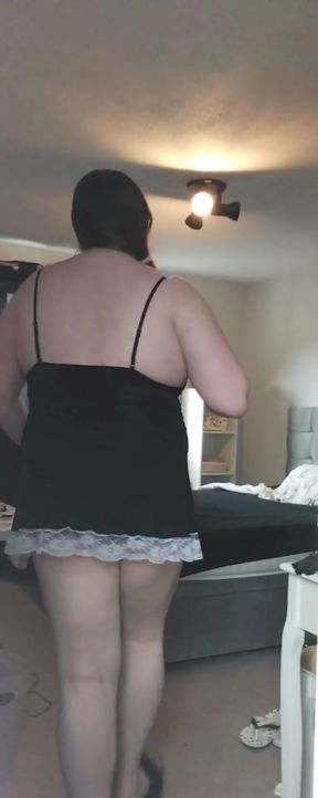 Spectacular moment from "BBW trans maid bends over lots!"
