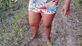 Big Ass MILF with Huge Tits Showing off
