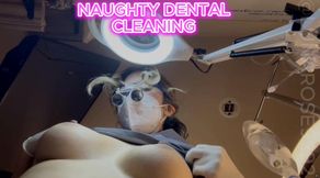 POV hygienist Luna cleans your teeth and sees you eyeing her gloves hard and I can’t but help and ask you if you have a glove fetish and you nod....