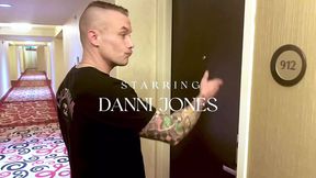 Danni Jones stuffs neighbor Wade Jones with a toy