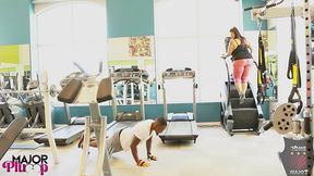 sofia rose rides rome major sweaty after the gym!