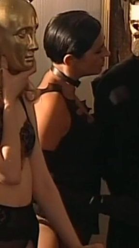 Silvia Lancome and Two Masked Men: Threesome in the Brothel